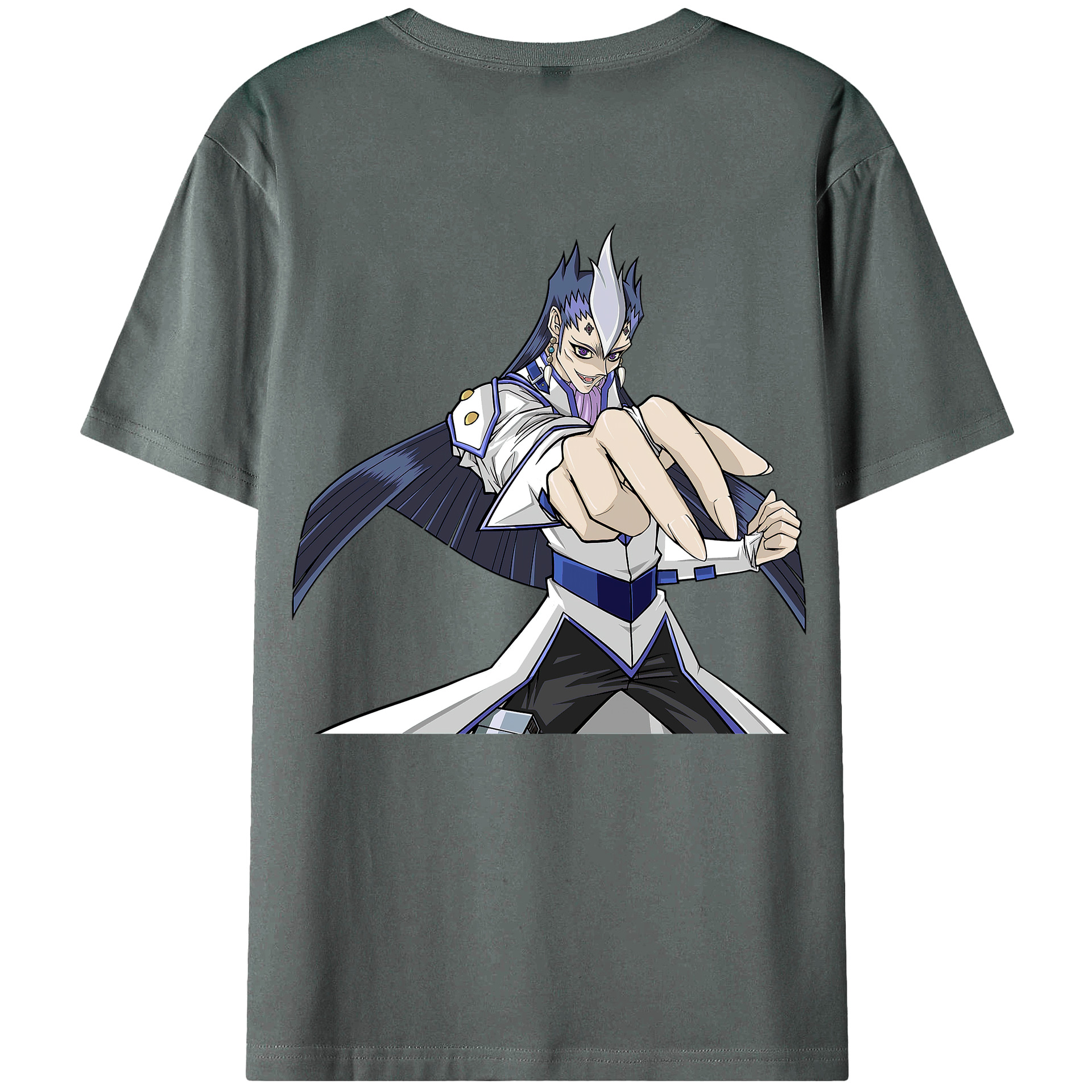 （画像用） 遊☆戯☆王 Yu-Gi-Oh! 綿100％ メンズ半袖Tシャツ（バックプリント） 通気性